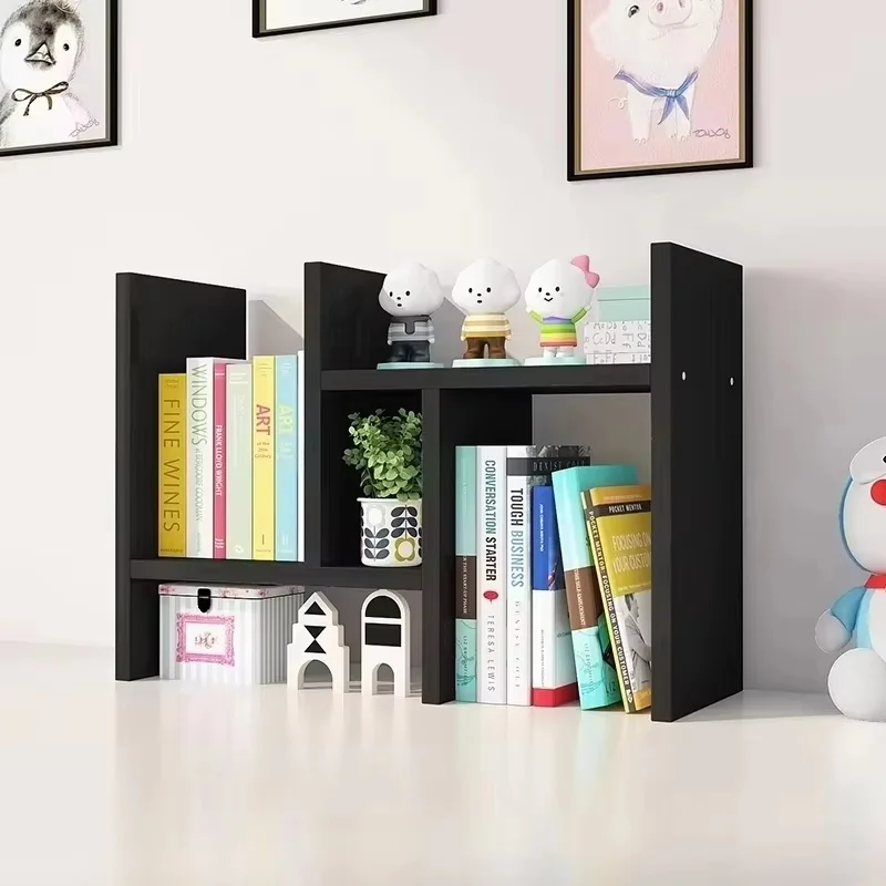 Telescopic Study On The Desktop Simple Ins Bookshelf Desk Shelves Finishing Rack Storage Rack Office Children Dormitory Bookcase