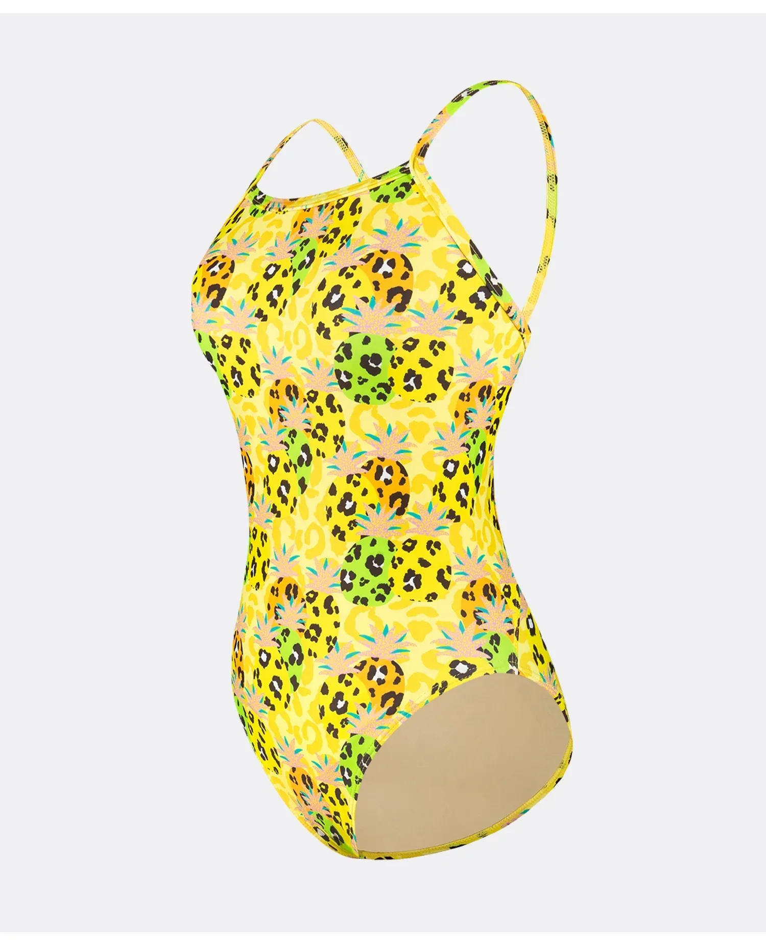 Professional Speed Swimming Suit 2026 New Style One-Piece Pineapple Leopard Print for Swimming Gym High Elasticity Quick Dry