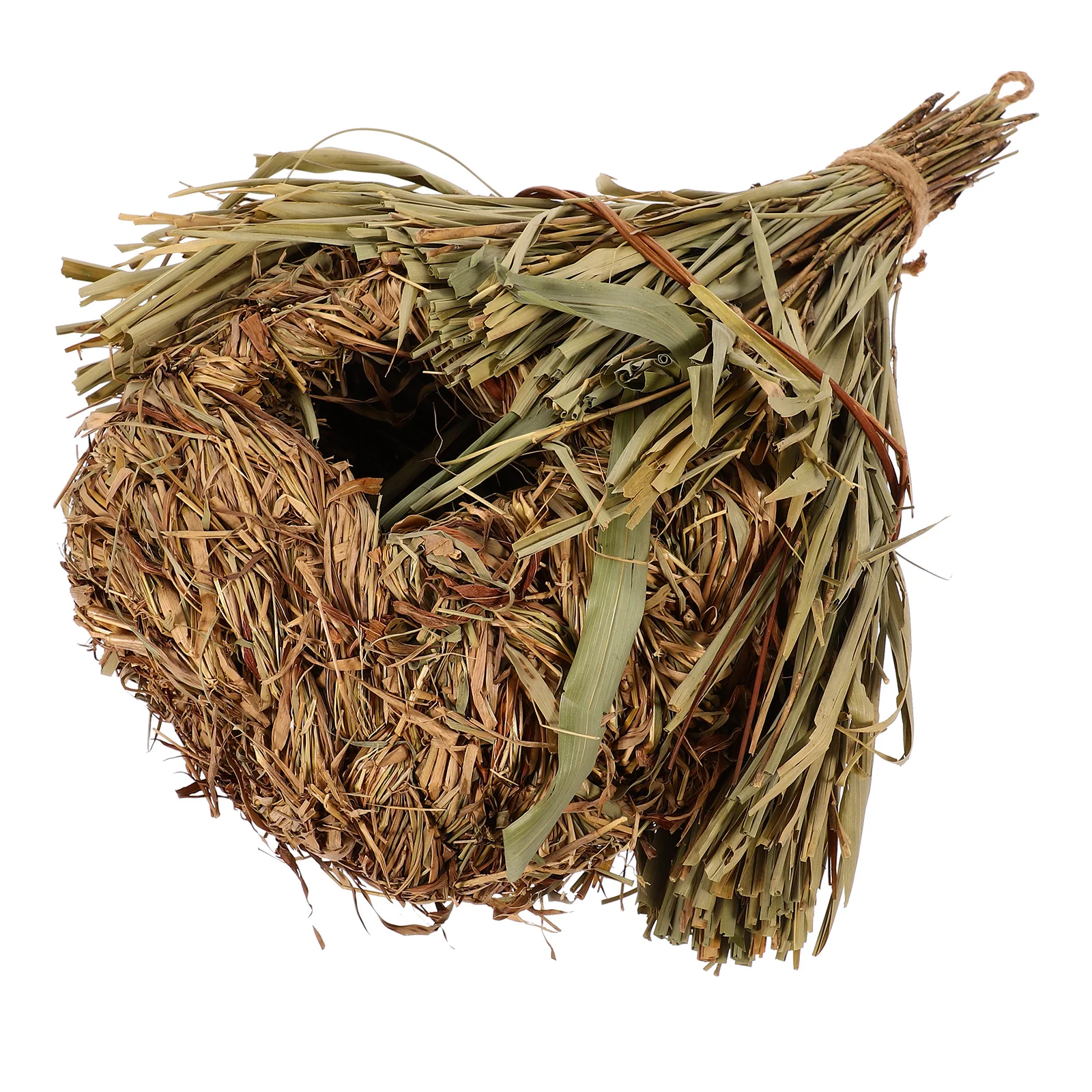 

Straw Bird Nest Birds Living Room Hanging Wooden House Accessories Grass Weaving