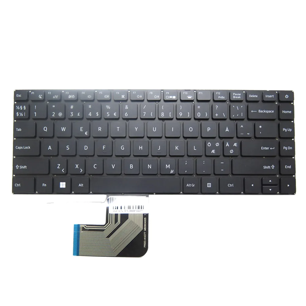 Laptop Keyboard PRIDE+K4377 MB2904005 Nordic NE Black With Backlit New