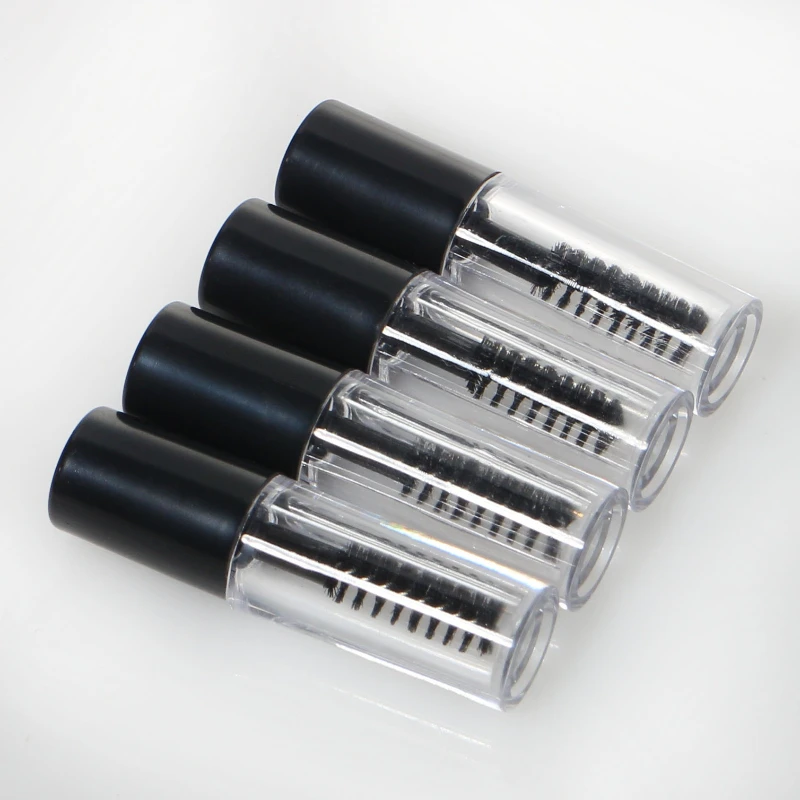 15/5PCS 1ml Empty Mascara Tube with Eyelash Bottles Cosmetic Container Bottle Eyelash Refillable Mascara Makeup Container Mini