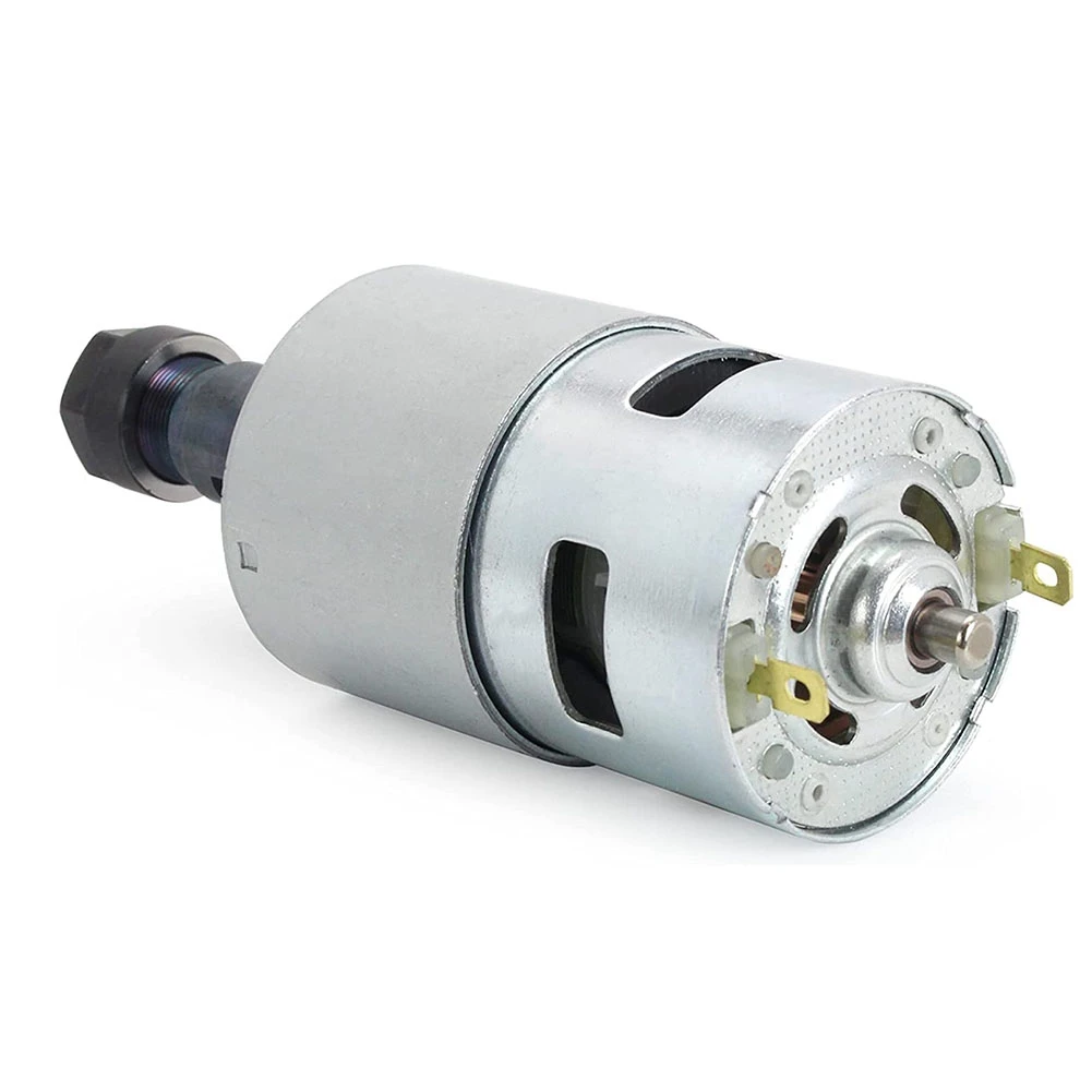 Multifunction DC Motor CNC 775 Spindle Motor 100W 12-24VDC 10000RMP + ER11 Collet For DIY Mini CNC 3018 3018Pro 3018Pro-Max 3018