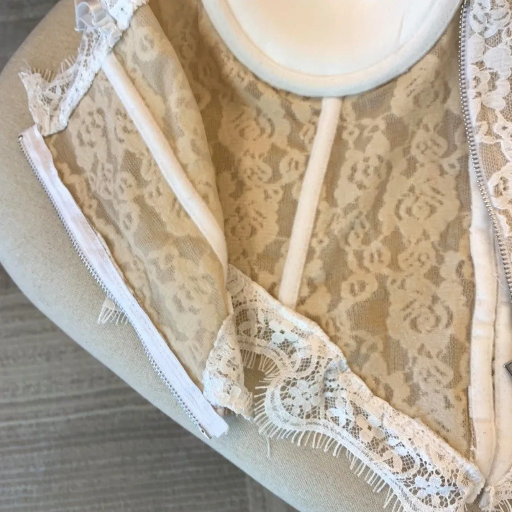 Spicy Girl Style Transparent Lace Camisole Slim fit Fishbone Crop Tops Sleeveless Suspender Vest Ladies