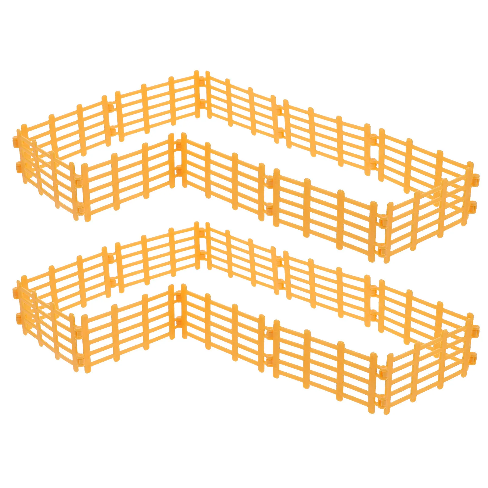 

20 шт. Декоративные имитационные заборы для фермы, миниатюрные украшения для дома, реалистичные детали из ПВХ, модель забора, декоративный декор для ограждений