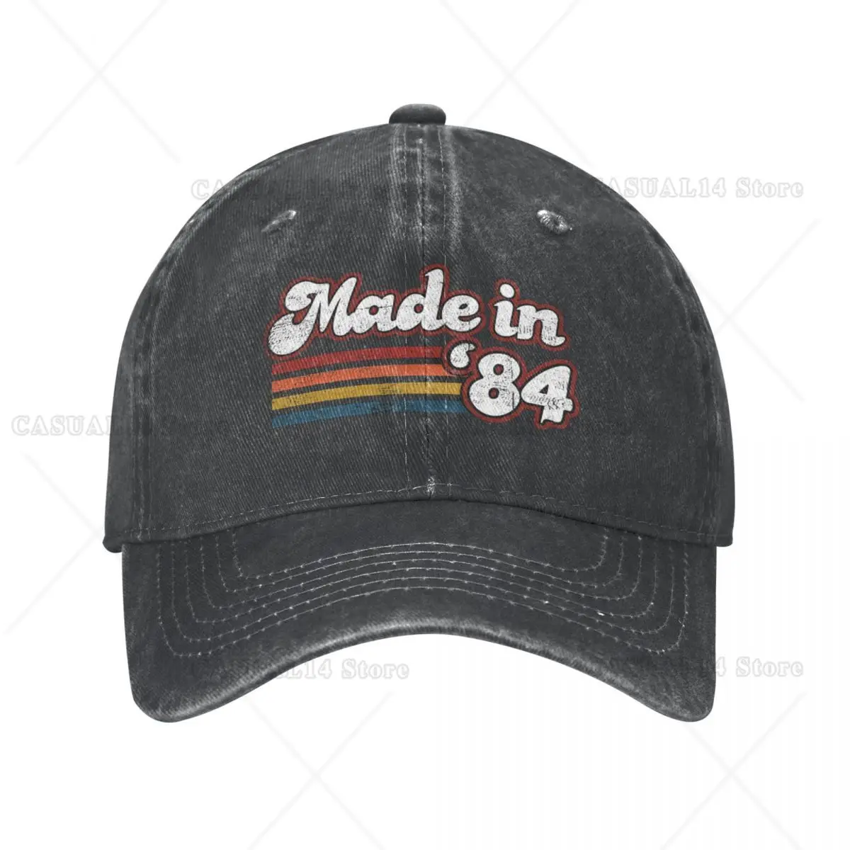 

Made in 1984 Baseball Cap Born 1984 Breathable Washed Trucker Hat Couple Retro Custom Washed Baseball Caps