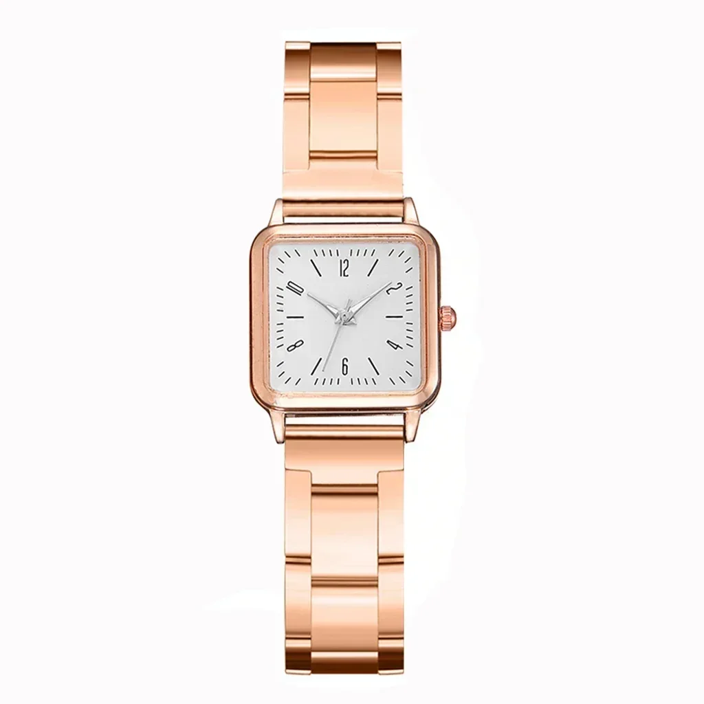 

2024 New Fashion Luxury Square Watches Women Quartz Bracelet Watches Ladies Dress New Wristwatch Rose Gold Clock Foe Gift Reloj