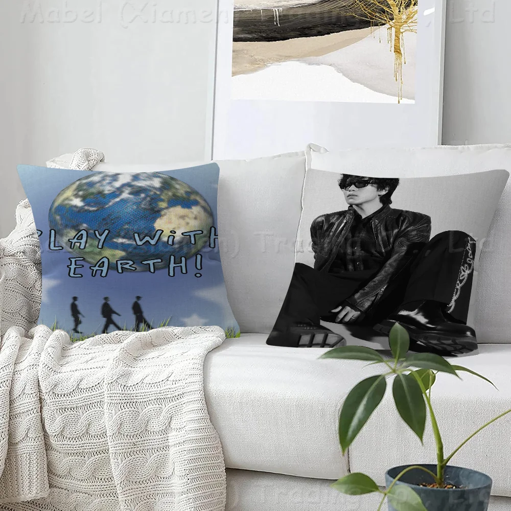 

Wave To Earth Personalized Picture Text Home Decorative Pillows Household Gifts 45x45cm