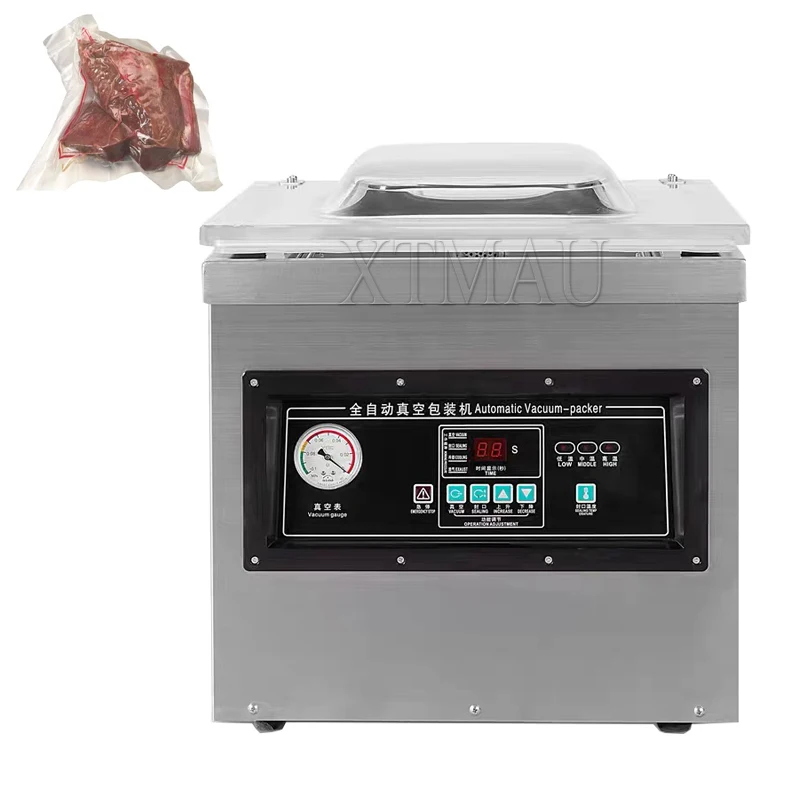 

220V Automatic Food Vacuum Machine Sealer Commercial Plastic Bag Sealing Machine Wet And Dry Vegetable Packing Machine