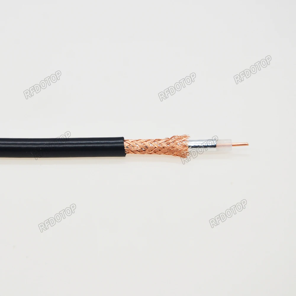 RG58 50-3 Kabel koncentryczny o niskiej stratności 50 Ohm Kabel koncentryczny RF Pigtail do zaciskania przewodów RF Wysokiej jakości szybka wysyłka — zdjęcie 3