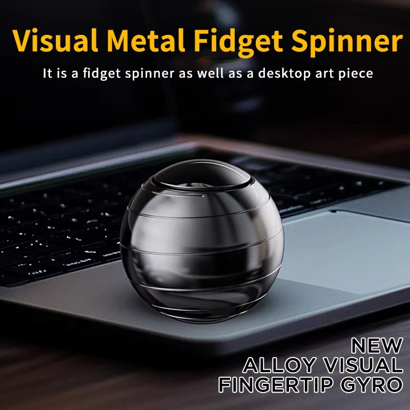 Metal Ball Desktop Gyroscope Fidgets Toys Stress Relief Visual Fidget Spinner Antistress Toys For Adults Sensory Toy Cool Things