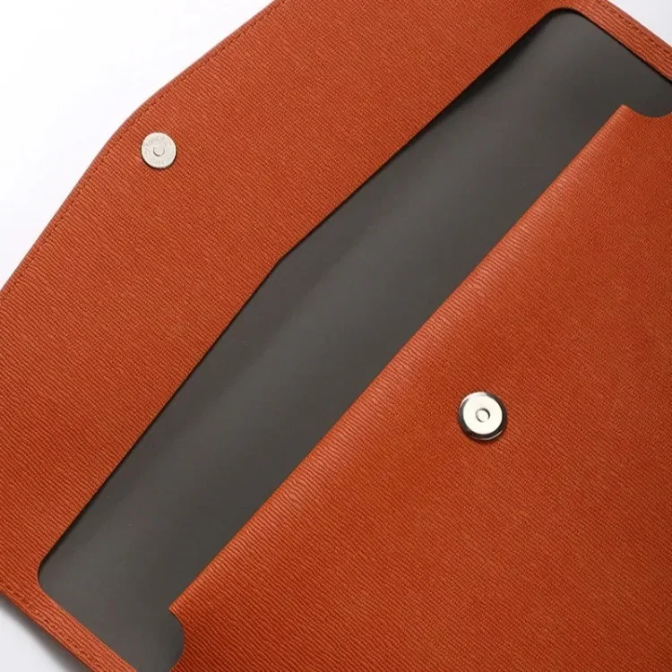 Business Multifunktionale Magnetische Ordner-Tasche mit Großer Kapazität A4 Leder-Aktenmappe Büro-Aufbewahrung Dokumententasche – Detail 11