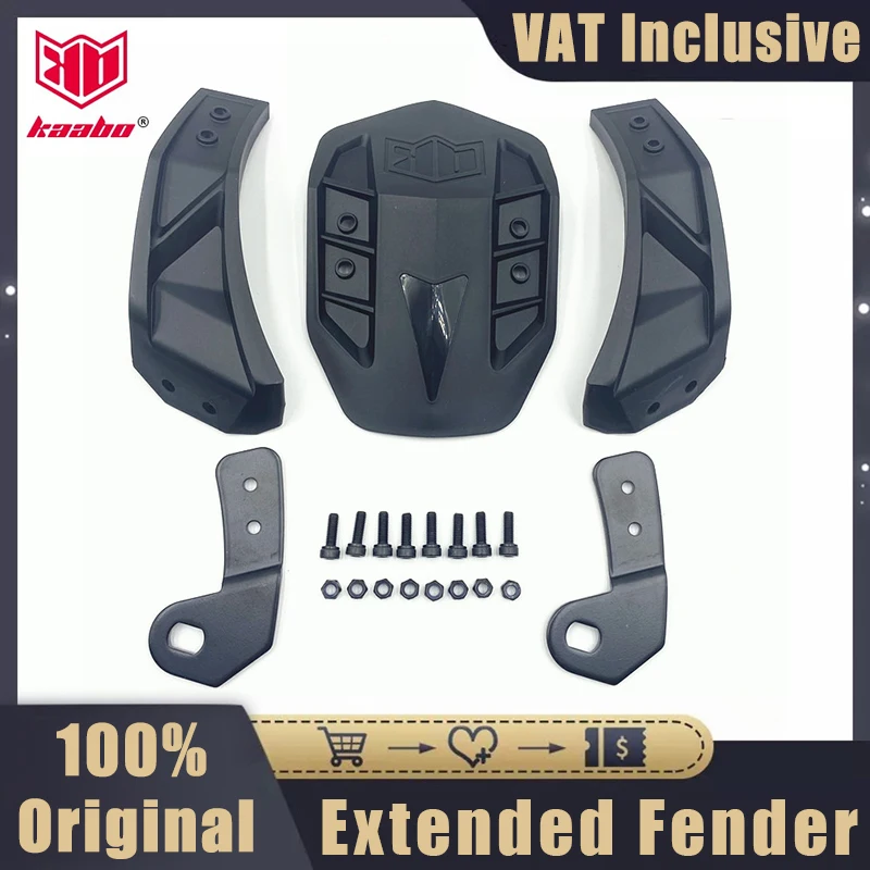 Original Wolf Rear Fender for Kaabo Wolf Warrior 11 King GT GTR Electric Scooter Extended Mudguard Set Parts