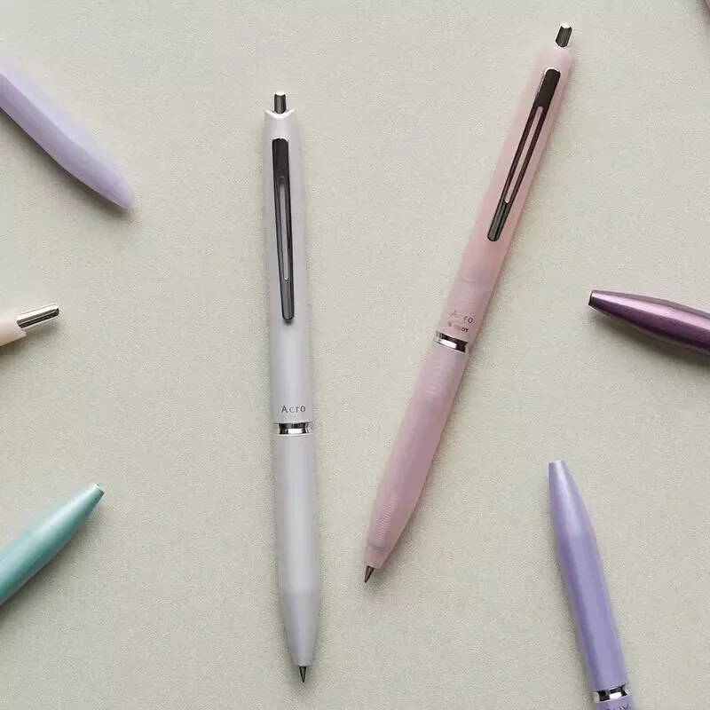 1pcs Pilot Ballpoint Pen  Black Ink 0.3/0.5/0.7mm Acro 300/1000 Press Resin Metal Rod Signature Pen Japanese Stationery