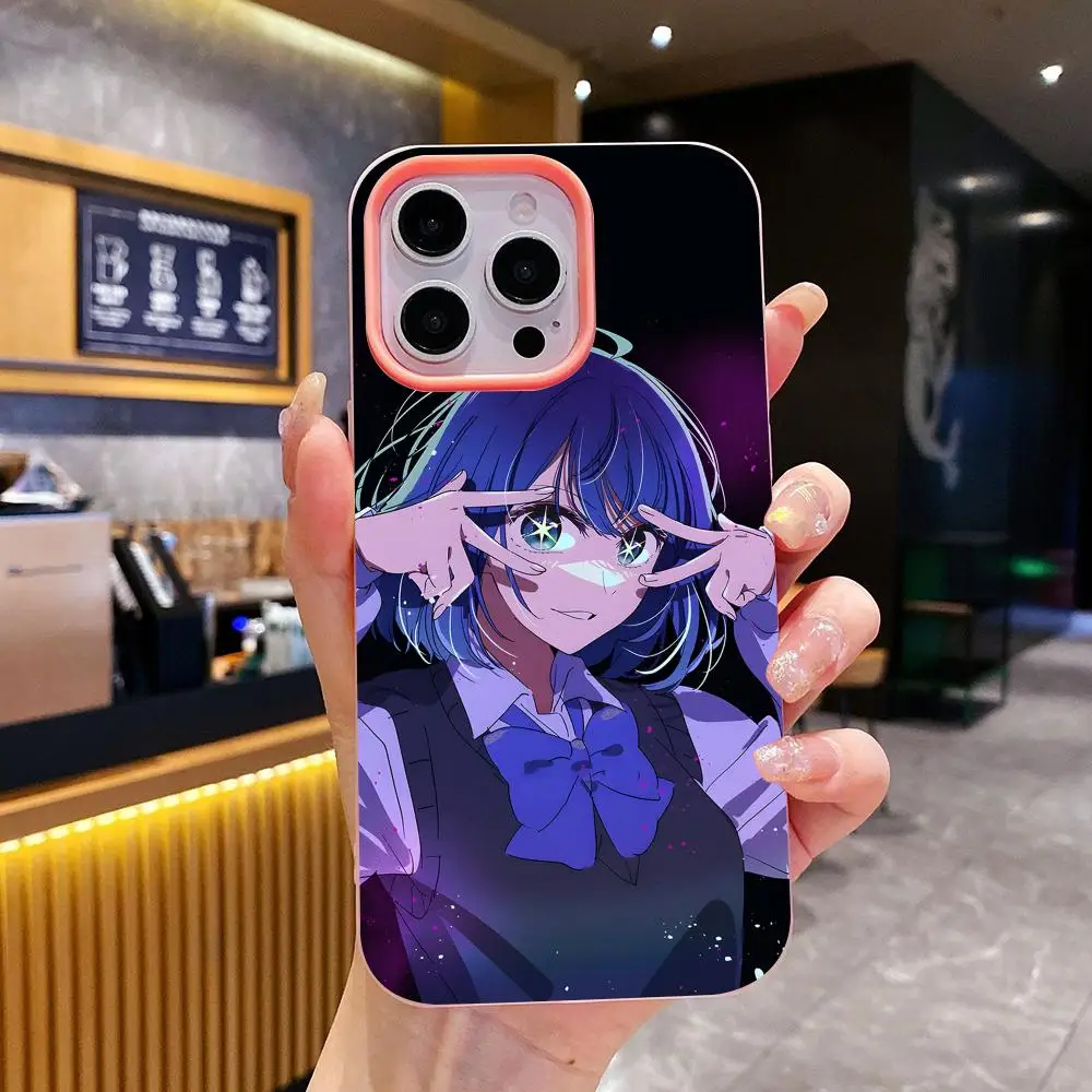 Oshinoko Akane Kurokawa Phone Case for iPhone 18 17 16 15 14 13 12 11 Air Pro Max Plus Jelly Dual Layer Pink Cover view 6