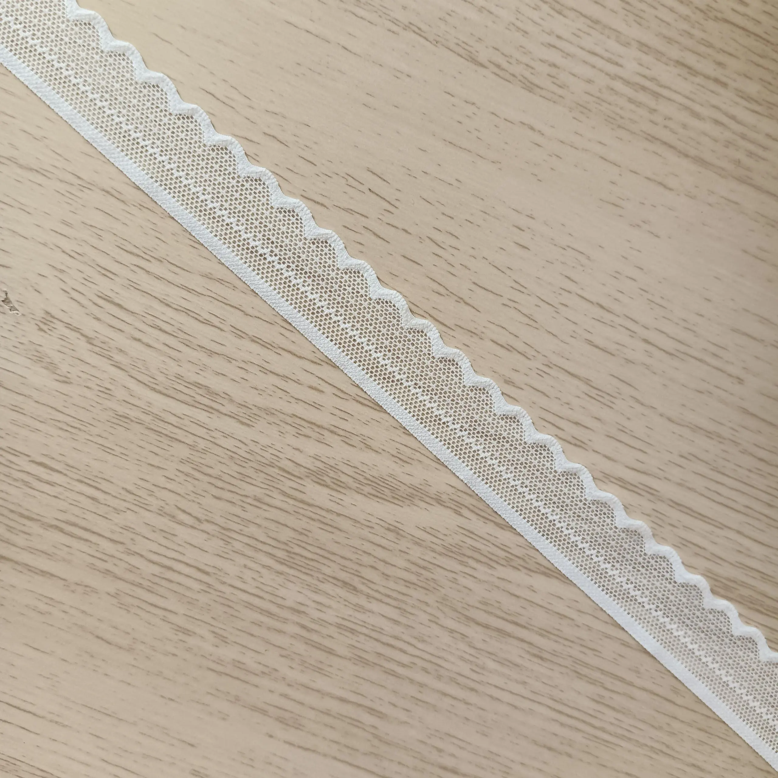 S2061-2 20-6 2.4cm white lace trim for underwear, Pressed Lace Clothes Sskirt Underwear Sewing Accessories