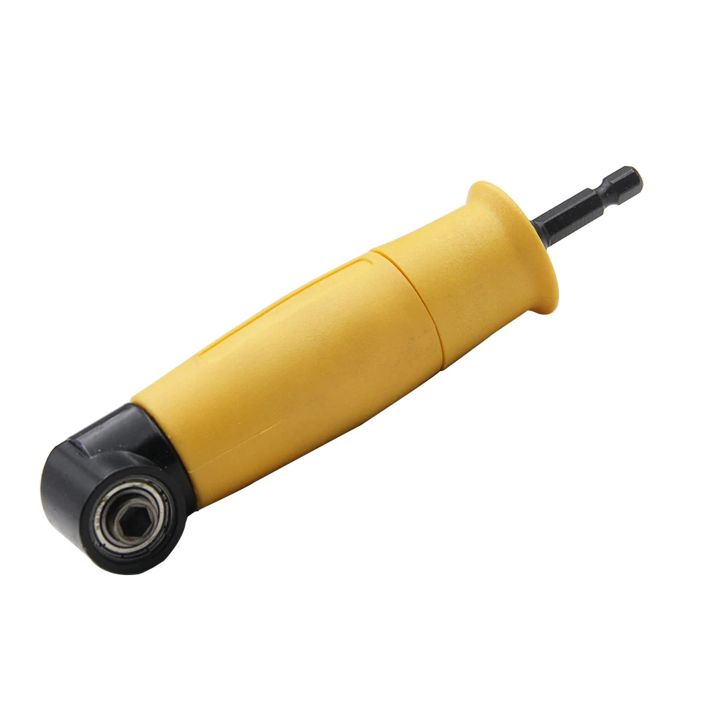 1PC Hexagonal Handle Yellow 90 Degree Extended Corner Tool Right Angle Screwdriver Connecting Rod Electric Tool Accessory