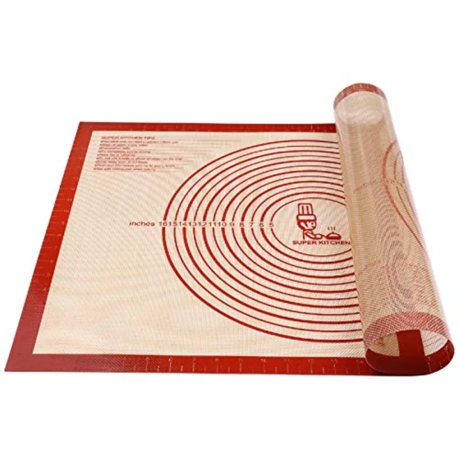Tapete de silicone 28 × 20 polegadas com medidas impressas