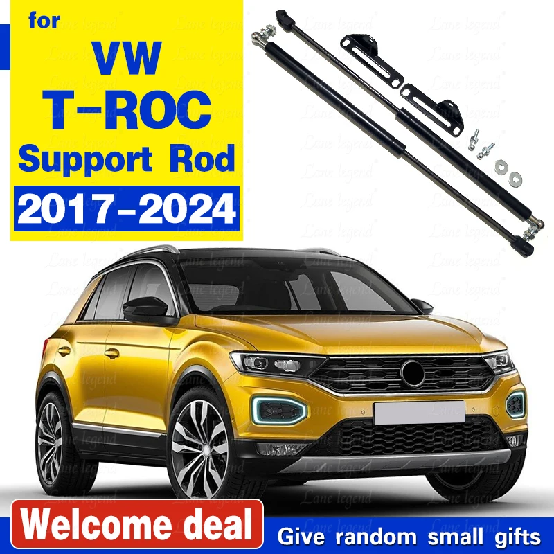 

For VW Volkswagen T-Roc 2017-2024 VW TROC Front Hood Bonnet Modify Struts Lift Support Rod Spring Shock Absorber Piston Damper