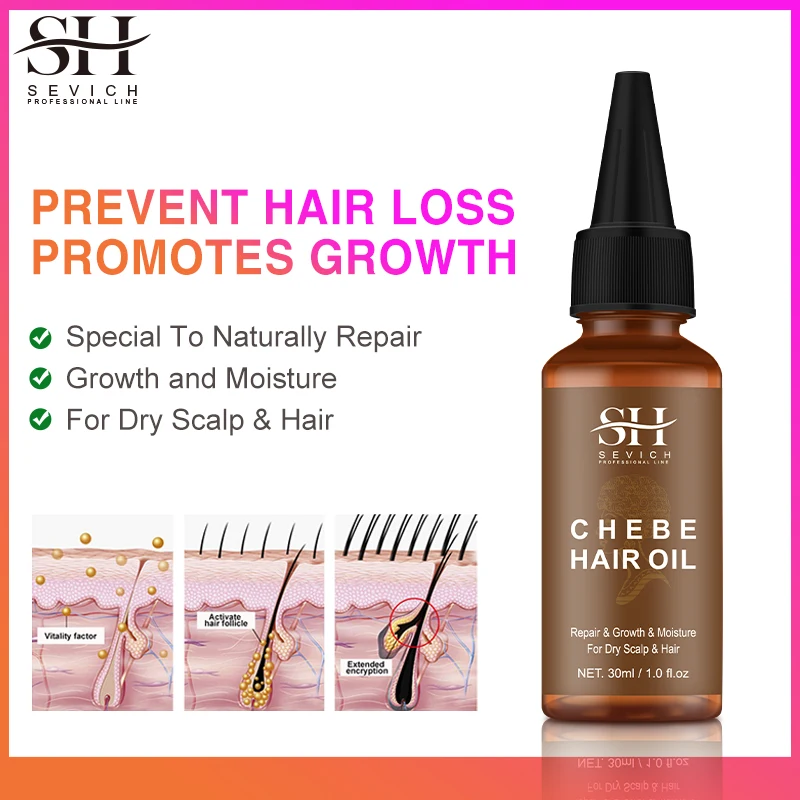 Crazy Hair Growth Essencel Oil Africa Traction Alopecia Chebe Powder Hair Thicken Oil Hair Loss Treatment Hair Fast Regrow 30ml