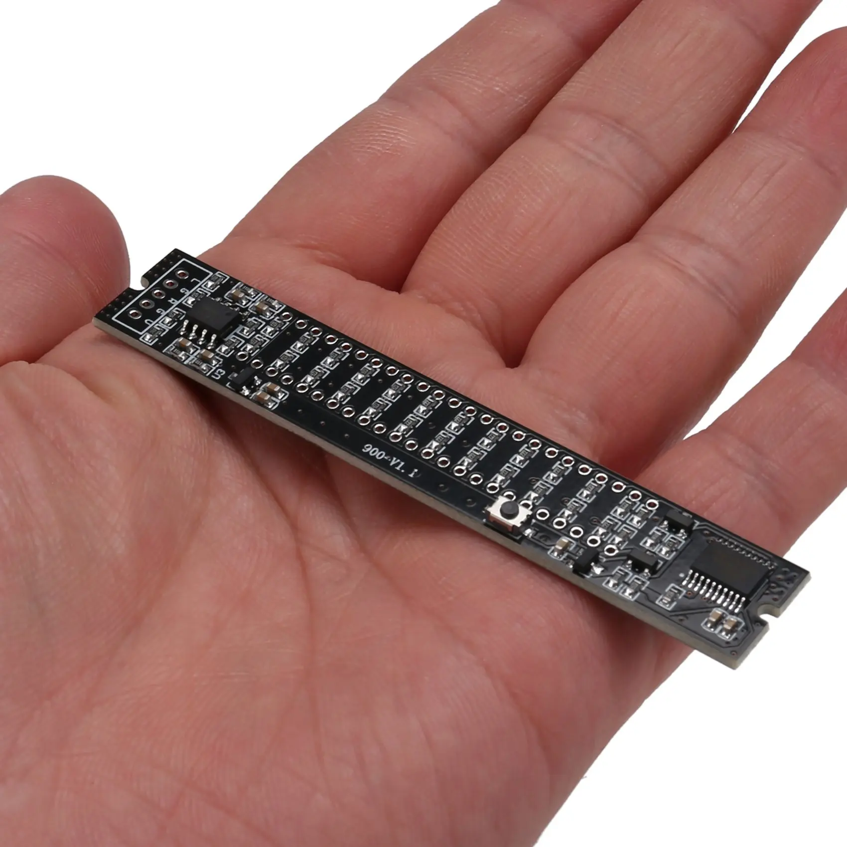 B17C Mini Dual 12 Level Indicator LED Light Bar VU Meter Stereo Amplifier Board Adjustable Light Speed Board With AGC
