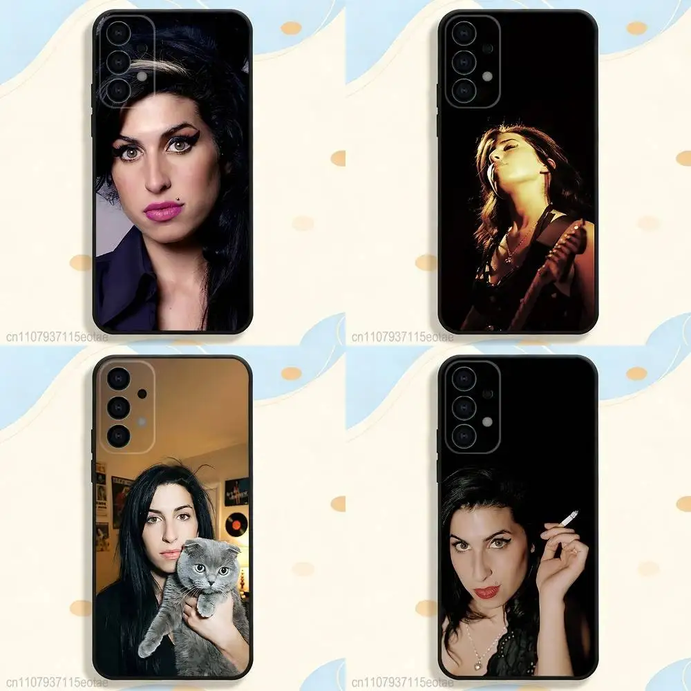 Funda Protectora Antigolpes Amy Winehouse Estilo Años 80 para Samsung S26 S24 S22 S25 Ultra S9 S20 FE S23 Plus S10 S21