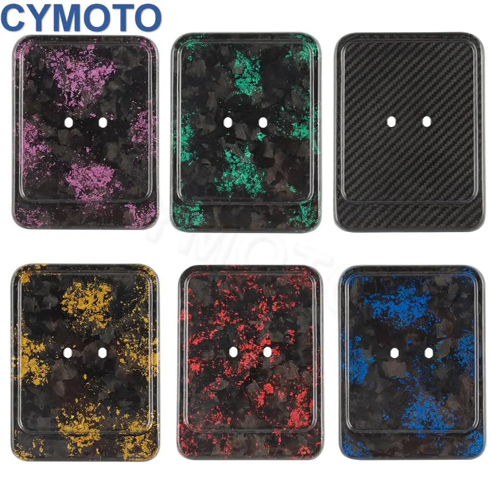 Motorcycle License Plate Cover Fream Holder Frame Forged Carbon Fiber For Simson S51 S50 S70  License Plate Holders