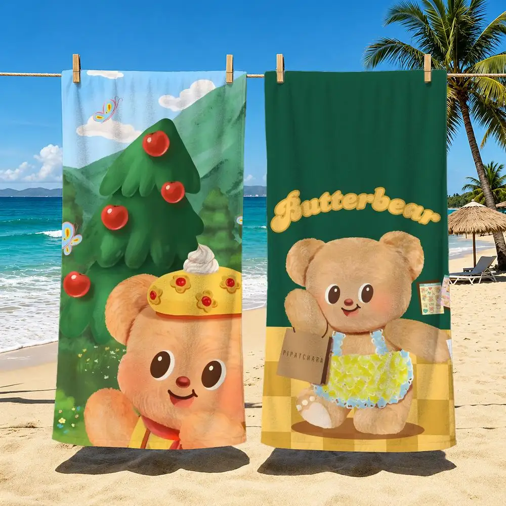 Character B-Butterbear Towel Towel Soft Pool Gift For Travel Gym Shower Camping Quick Dry Sports Large Beach Towels