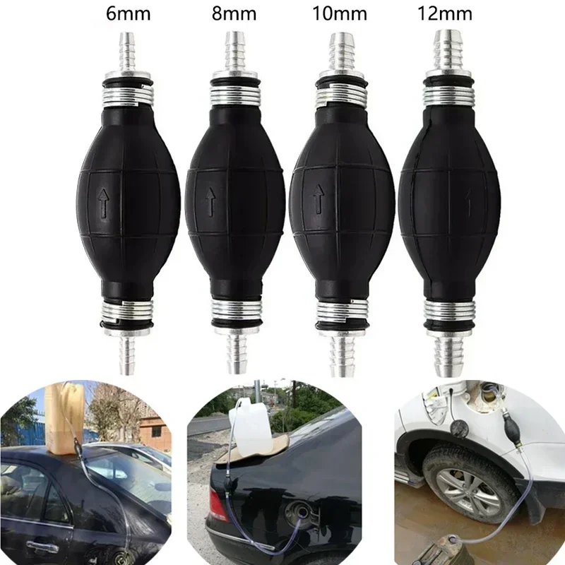 

Ручной топливный насос (помпа) 6/8/10/12 мм из резины и алюминия для всех видов топлива, для автомобилей, лодок, морского и подвесного транспорта