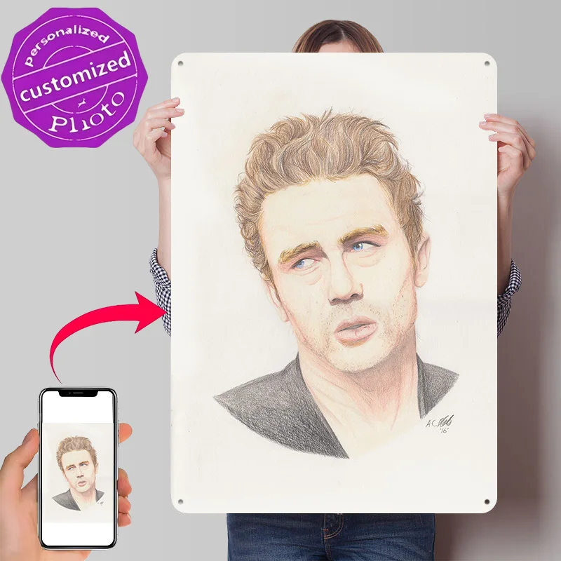 Drawing of the Movie Legend Metal Wall Art Bedroom Decoration Room Bar Accessories Home Decor Ornaments Wand Deko Funny Signs