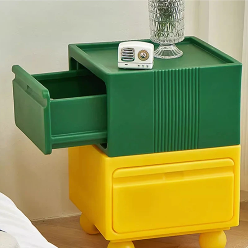 Nordic Nightstand Luxury Creative Storage Bedside Table Sectional Bedroom Furniture Nightstand Portable Portable Bedside Table