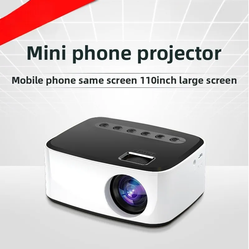 

Новый T20 мини беспроводной проектор для мобильного телефона домашний настенный проектор для спальни микропроектор высокой четкости 1080p проекция
