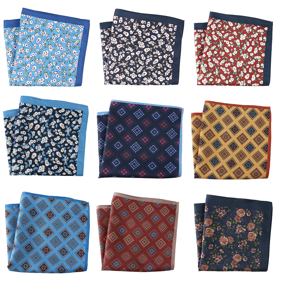 Tailor Smith New Designs Pocket Square Printed pattern Pocket Square Fashion Men Handkerchief Floral  Handkerchief Pocket Men