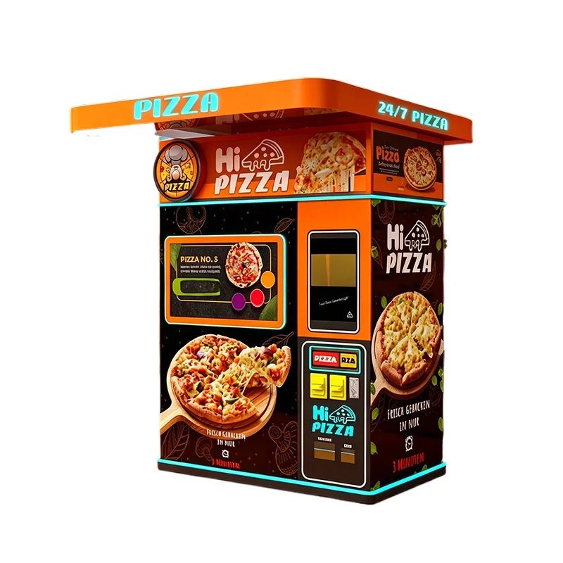 Automatic Pizza Vending Machine with 10 Inch 8 Inch Options Sauce Cheese Included