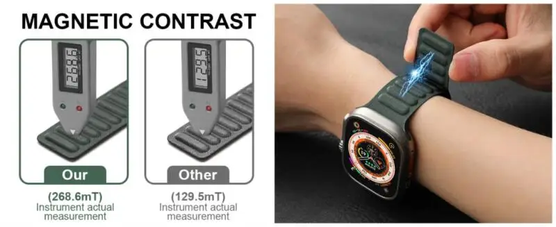 FineWoven Magnetschlaufenarmband für Apple Watch Band 44 mm 45 mm 49 mm 41 mm 42 mm 40 mm Armband iWatch 46 mm Serie 10 9 8 SE Ultra 2 – Detail 6