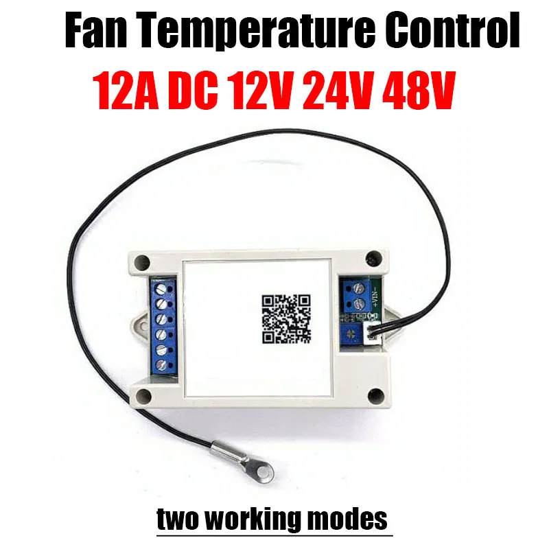 Regulação de Velocidade Redução de Velocidade pc Cpu Placa Gráfica Arrefecimento Controlador Térmico 12v 24v 48v 12a dc