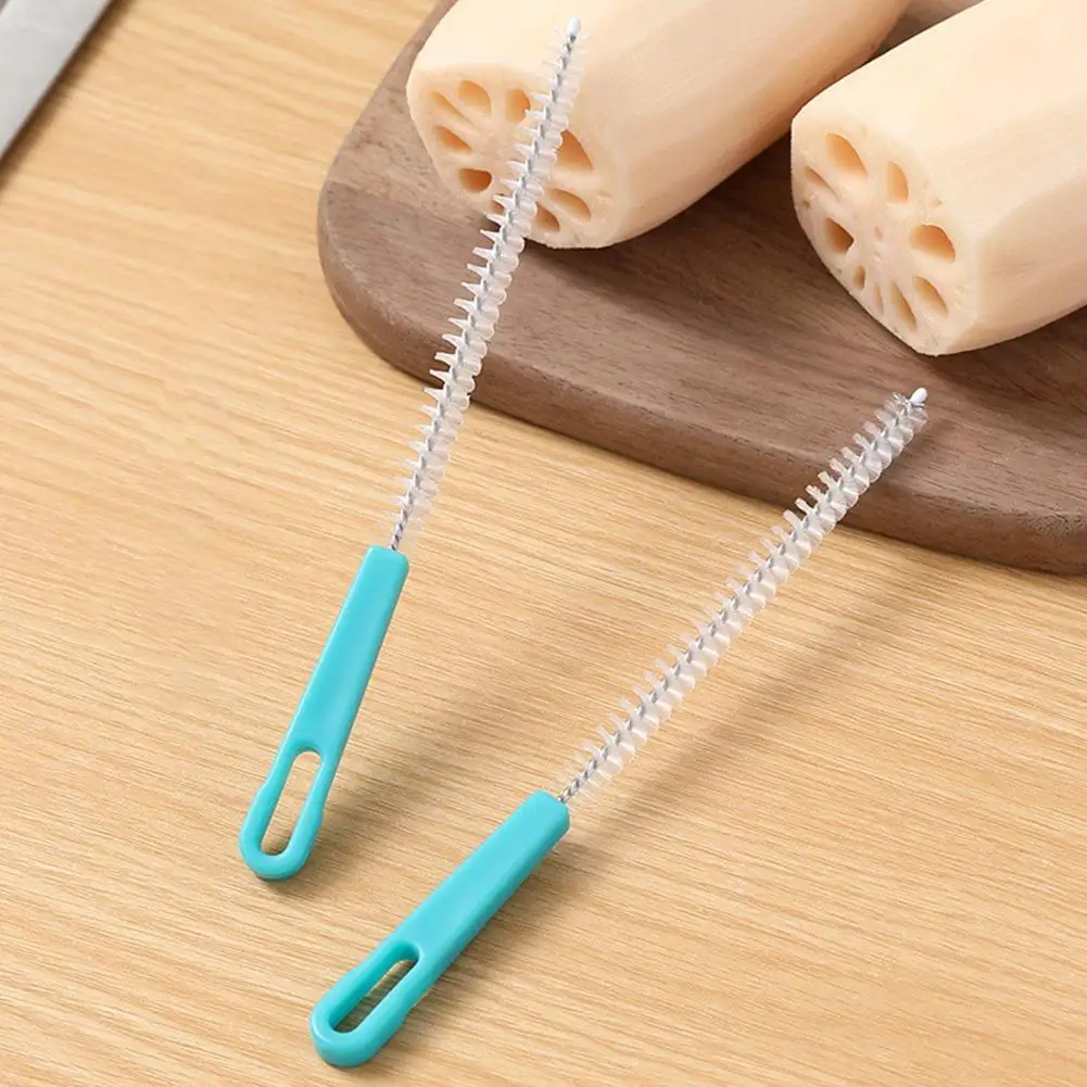 Stainless Steel Nylon Brushes Jewelry Feeding Baby 1pc Tube Straws Brush Bottle Practical Tools Glasses Clean Cleaning O6J2