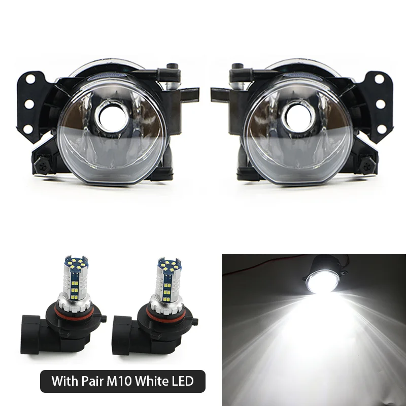 Fog Lamp With Bulbs For BMW 3 5 6 Series E60 E61 E90 E91 323i 325i 525i Front Bumper Anti Fog Light 63176910791