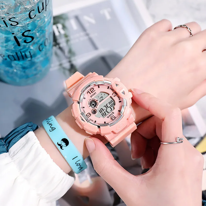 Digital Watch for Women Men Kids Chronograph Watch 24 Hours Fashion Wrist Watches LED Electronic Sports Female Clock Reloj Mujer