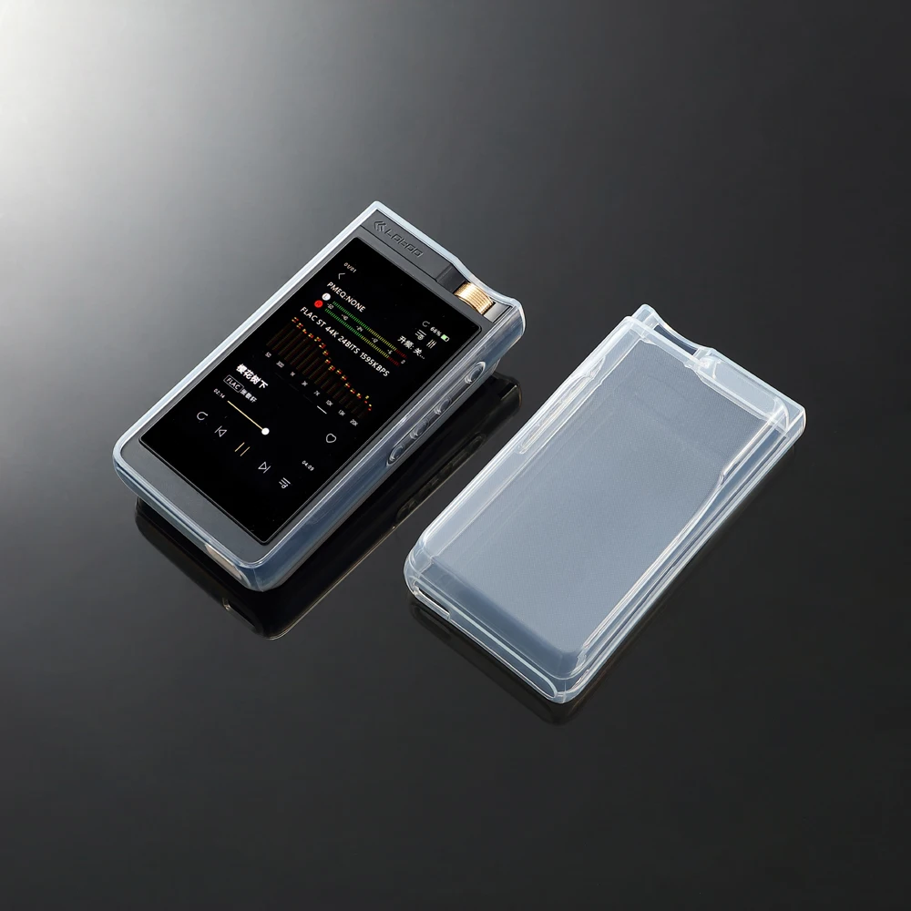 ソフトクリア TPU 保護シェルスキンケースカバー Lotoo PAW GT2 フロントスクリーンプロテクター強化ガラス用