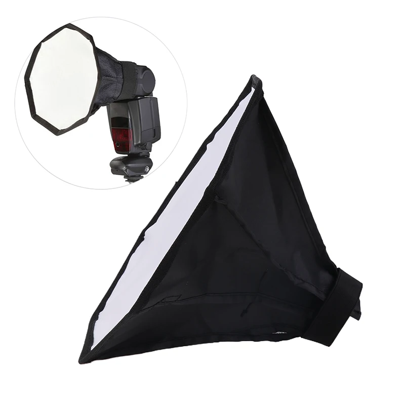 20CM Universal Octangle Style Foldable Flash Light Diffuser Octagon Speedlight Diffuser Softbox Soft Box For Camera Lenses