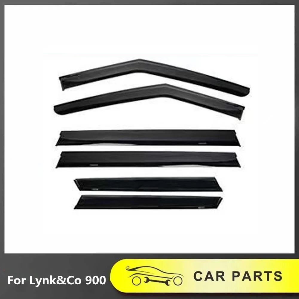 

Автомобильная защита от дождя и дождя, черный воин, автомобильные окна, дождевые щитки, автомобильные окна, дождевые брови, подходят для Lynk & Co 900 2025 2026