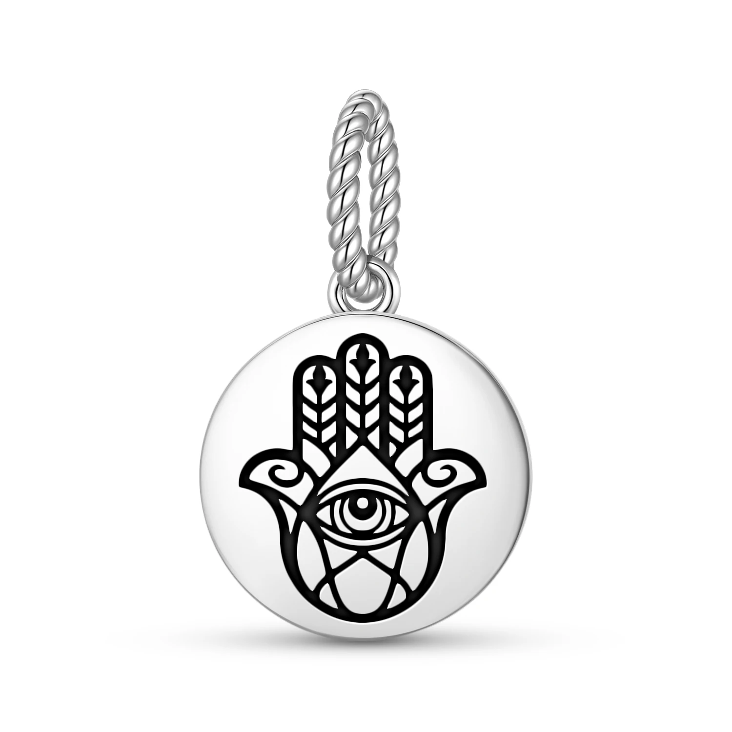 

Hamsa 925 Sterling Silver DIY Charm Bead Pendant for Original Bracelet Jewelry Gift