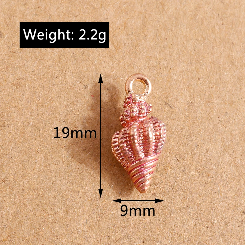 10 stücke Emaille Meeres lebewesen Charms Seestern Muschel Muschel Charm Anhänger DIY Halskette Ohrringe Schmuck Herstellung Lieferungen – Detail 4