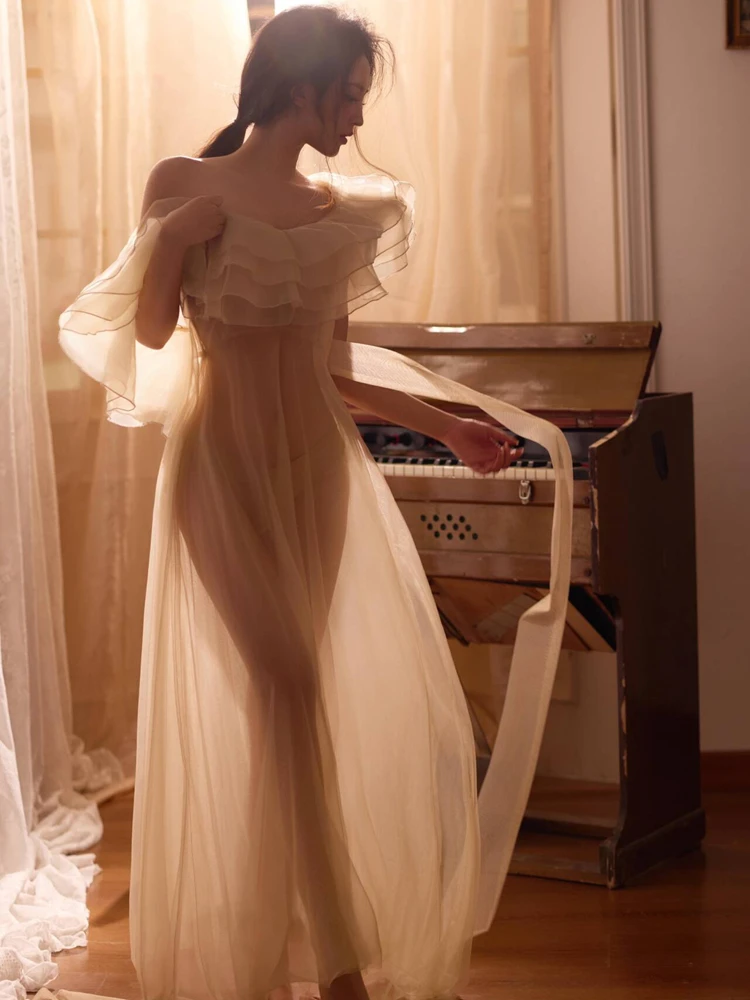 

2026 New Pure Desire Light Private Studio Mood Photography Clothes Girl Beautiful Atmosphere Sensation Photo Shooting Costume