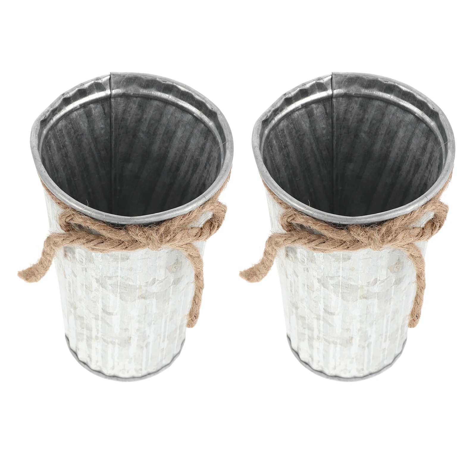 

2pcs Desktop Pen Holder Round Iron Pencil Organizer Vintage Metal Desk Storage Cup For Pens Pencils Makeup Brushes -