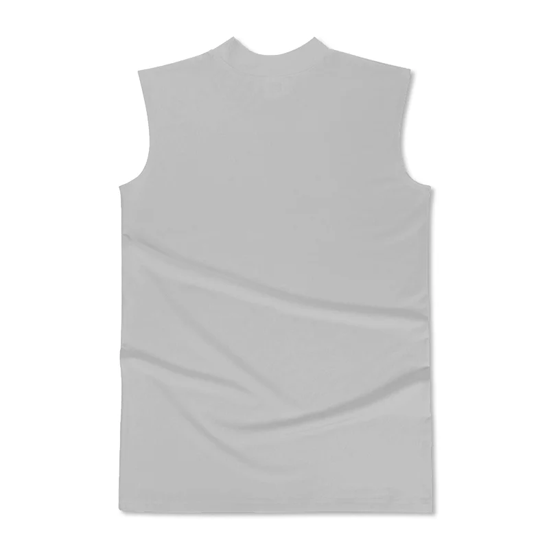 Summer Compression Clothing Men\'s Sports Running Vest Quick Dry Milk Silk Solid Elastic Slim Fit Bodybuilding Fitness Tank Tops