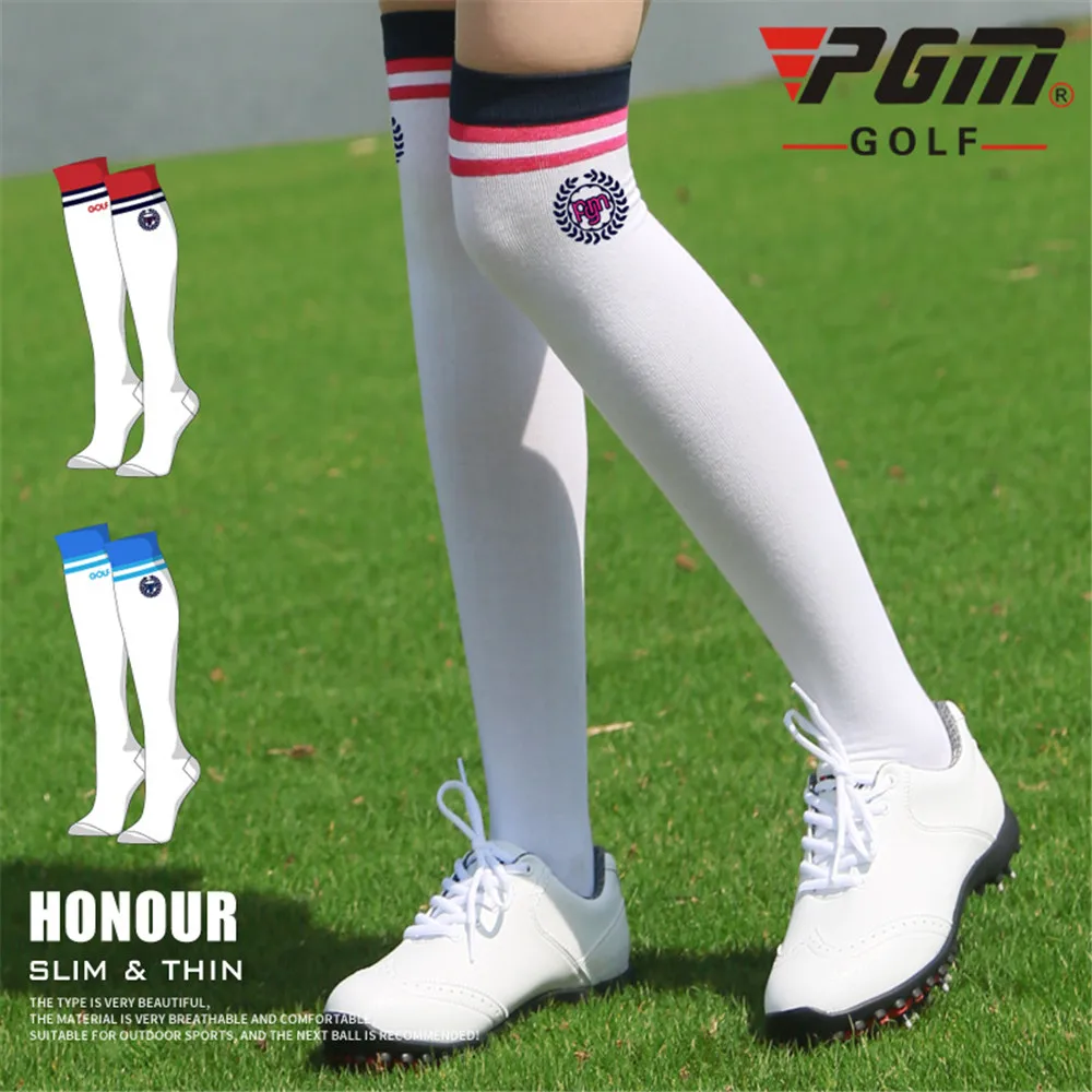 PGM Golf Socks high Thin Soft Breathable thight stocking Women Sport Socks legging for golf tennis bike Sport Socks WZ005