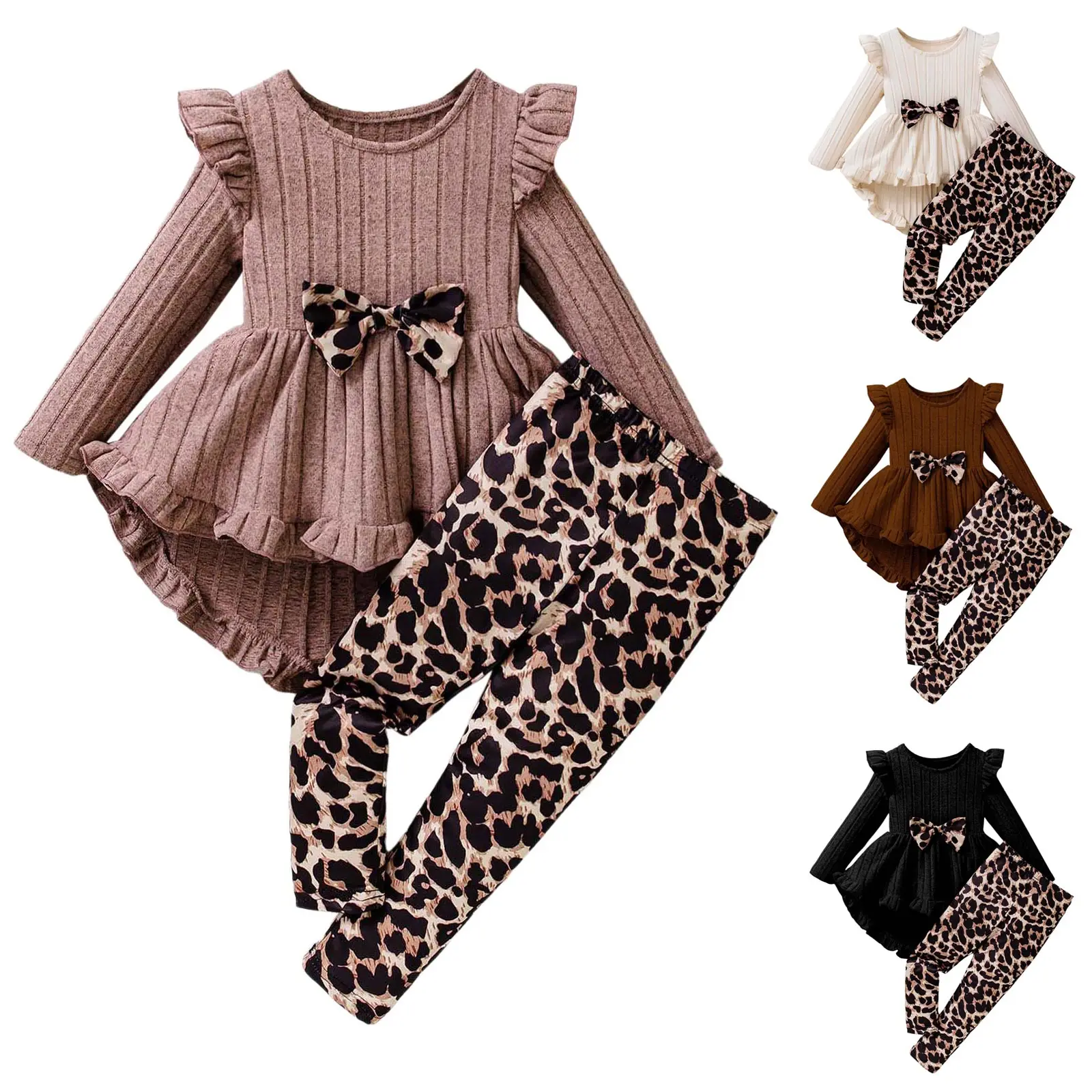 

Одежда для подростков, одежда для маленьких девочек, топы и штаны с длинными рукавами и рюшами и принтом сердца, зимняя одежда из 2 предметов для маленьких девочек, наряд 5 т