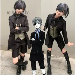 Black Butler Ciel Phantomhive Cosplay Costume Japanese Anime Halloween Carnival Party Devil Uniform For Male Dropshipping