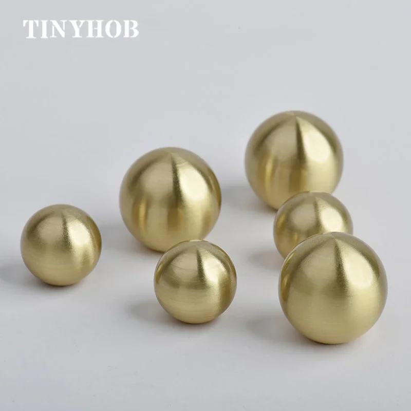 Gold Round Solid Brass Cabinet Knobs and Handles Cupboard Wardrobe Vintage Knobs Drawer Pull with Designer baseplate